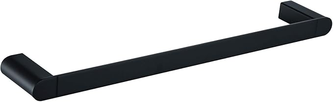 RANDOM Matte Black Towel Bar Rack Holder Rod 18 inch Hand Towel Holder for Bathroom Kitchen Heavy Duty Hardware Accessories Wall Mount Contemporary Hotel Style.96026-2-18MB