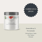 Country Chic All-in-One Chalk Paint for Furniture, Cabinets, Home Decor, Eco-Friendly, Matte Finish, Built-In Primer & Top Coat for Wood, Metal - Ethereal Mist (Light Grey) - Pint 16 oz (475 ml)