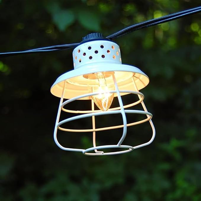 25 Pack C7 Clear Replacement Bulbs, C7 Outdoor Candle Light Bulbs, Night Candle Light for Indoor Outdoor Patio Bistro Party Decor Christmas String Light, E12 Candelabra Base, 5W