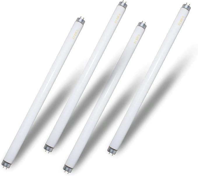 amgolibi 18 Inch 15 Watt U V/A Black Light Bulb F15T8/BL Replacement T8 BL Fluorescent Lamps for 30W Machine 350BL 365-nm Blue Light 4 Count