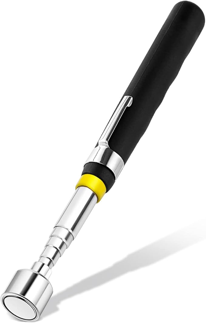 1 Piece 10LBs Telescoping Magnetic Pickup Tool, Magnet Stick Rod Extendable 7" to 30.5" for Men, Birthday, Father's Day, Christmas Gift