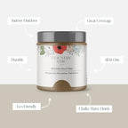 Country Chic All-in-One Chalk Paint for Furniture, Cabinets, Home Decor, Eco-Friendly, Matte Finish, Built-In Primer & Top Coat for Wood, Metal - Driftwood (Brown) - Quart 32 oz (950 ml)