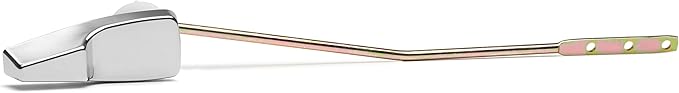 Qualihome Mansfield Toilet Handle Replacement, Front Mount Toilet Tank Lever Flush Handle (Chrome)