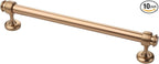 Alzassbg 10 Pack Dark Champagne Bronze Cabinet Pulls, 7 Inch(177.8mm) Hole Centers Cabinet Handles Kitchen Hardware Straight Bar for Cabinets and Drawer AL3082TGP