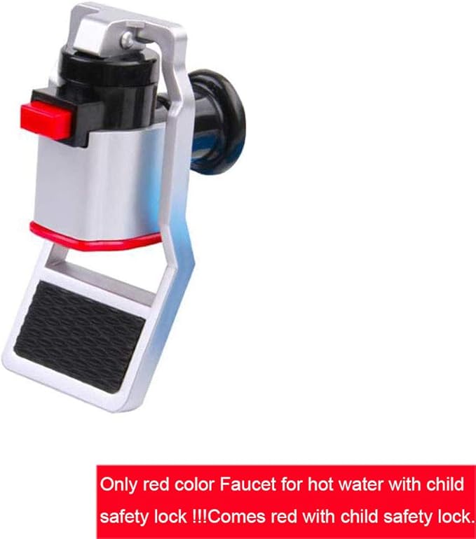 Water Cooler Faucet Replacement Red and Blue Plastic Water Dispenser Fits Adaptor Hot Cold Water Faucet Replacement, 2 Pieces