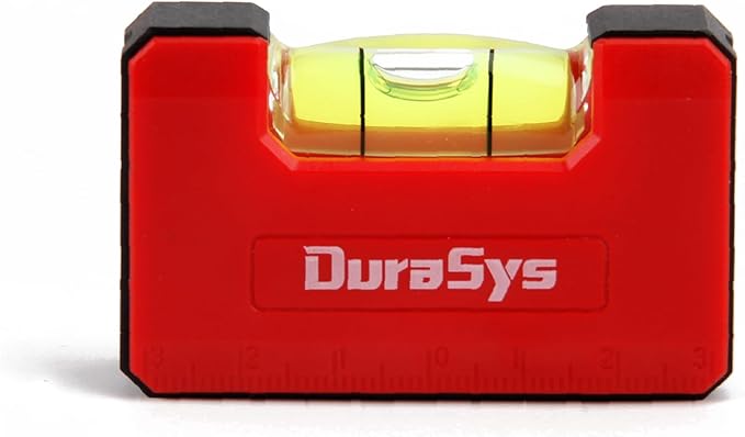 Mini Magnetic Portable Level, 1 Vial Compact Horizontal Vertical Level Tool, 2.5" Smart Pocket-Sized Shock-resistant Ruler