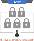 Padlocks Keyed Alike, Pack of 48, Laminated Steel Keyed Lock (1-9/16", 40mm), Padlocks with Same Key, Normal Shackle, for Toolbox, Locker & StorageUnit or More