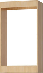 ROOMTEC 28.5" Double Hanging Closet Unit, Modular Closet System with Hanging Rod, Wardrobe Organizer for Bedroom or Walk-in Closet, Wall Mounted, Customizable Clothes Storage Unit, Wood