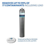 Aquasana Under Sink Water Filter Replacement - Claryum Direct Connect Under Counter Filtration System - AQ-MF-1-R