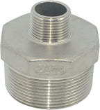 2" x 3/4" Male Threaded Reducing Nipple Fitting/Adapter,Stainless Steel SS304 NPT Pipe Hex Reducer