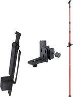 Firecore 13 Ft./4m Telescoping Laser Pole with 1/4-Inch by 20-Inch Laser Mount, Adjustable Laser Level Mounting Pole for Rotary and Line Lasers-FLP400A