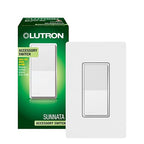 Lutron Sunnata On/Off Accessory Switch with Wallplate, only for use with Sunnata LED+ Dimmers, ST-ASW-WH, White