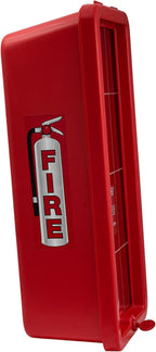 PRO&Family Fire Extinguisher Cabinet 10 lb Fire Extinguisher Box Outdoor Fire Cabinet Mounted Fire Extinguisher Cabinet Fire Extinguisher Cover (20, Red with Hammer Attachment, 10 lb)
