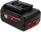 BAT609 Battery, 18V 5.0Ah Li-ion Battery Replace for Bosch 18V Cordless Power Tools Extended Batteries