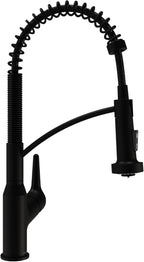 Karran Scottsdale Single-Handle Pull-Down Sprayer Kitchen Faucet in Matte Black