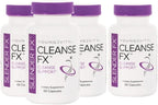 Youngevity Slender Fx™ Cleanse Fx™ - Super Colon Cleanse 15 Day - Natural Herb Blend - Flax Seed, Cape Aloe, Rhubarb Root, Triphala, Slippery Elm, Marshmallow Root - 60 Capsules (Pack of 4)
