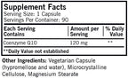 Coenzyme Q10 120 mg Capsules - Hypo - 90 ct