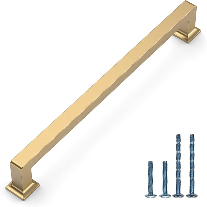 10 Pack 7.5"(192mm) Champagne Bronze Cabinet Pulls Kitchen Cabinet Drawer Handles Champagne Hardware for Cabinets Cupboard