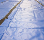 Mytee Products 2 Pack Truck Flatbed Trailer Tarps Combination 18oz/14oz Lumber Tarp 24x27 (8' Drop) - Blue