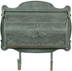 Special Lite Floral Horizontal Wall Mount Mailbox - Verde Green Aluminum Mailbox for Wall Mount - SHF-1001-VG