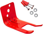 Fork Fire Extinguisher Mount, Wall Hook, Red, (1 Bracket)