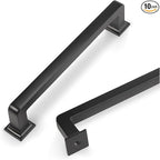 COTYKILEY 10 Pack 5 Inch(128mm) Matte Black Kitchen Cabinet Handles Cabinet Pulls Cabinet Door Handles Kitchen Cabinet Hardware Cupboard Drawer Pulls Dresser Handles