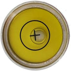 Mini Metal universal horizontal bubble water level balance bubble level round 20x14mm (Silver brown）