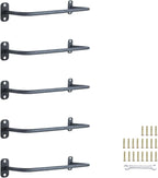 5-Rung Window Well Ladder, Heavy Duty Steel Basement Egress Ladder, Adjustable Wall Muonted Ladder for Home Safety, 700LBS