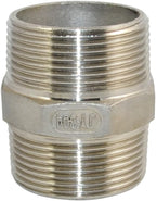 1/8" ~2" NPT Male Threaded Hex Nipple,Stainless Steel 304 Quick Coupler Pipe Fitting (1-1/2")