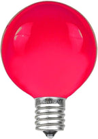 Novelty Lights 25 Pack G40 Pink Outdoor Globe Bulbs, Light Bulbs Glass Incandescent Bulbs with 3000 Hour Lifespan, Globe String Lights Replacement Bulbs