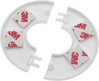 2 Pack Wall Split Flange ABS Round Escutcheon Plate for 1-1/3"/ 33mm Diameter Pipe Faucet Decoration Accessories (White)