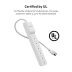 Belkin 6-Outlet Surge Protector Power Strip, UL-listed w/ 6 AC Outlets & 10ft/3M Cord, Overload and Overvoltage Protection for Personal Electronics, Small Appliances, & More - 720 Joules of Protection