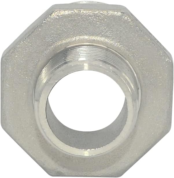1-1/4" x 3/4" Male Threaded Reducing Nipple Fitting/Adapter,Stainless Steel SS304 NPT Pipe Hex Reducer