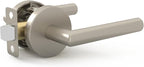 Mega Handles Ronn Passage Lever Door Handle Set for Hallway, Closet and Bathroom, Heavy Duty Door Levers, Fits All Standard Door Sizes, Screws Included - Satin Nickel (1 Pack)