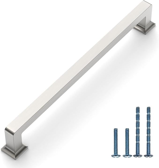 10 Pack 7.5"(192mm) Brushed Satin Nickel Cabinet Pulls Kitchen Cabinet Handles Drawer Pulls Cupboard Hardware for Cabinets CK0078