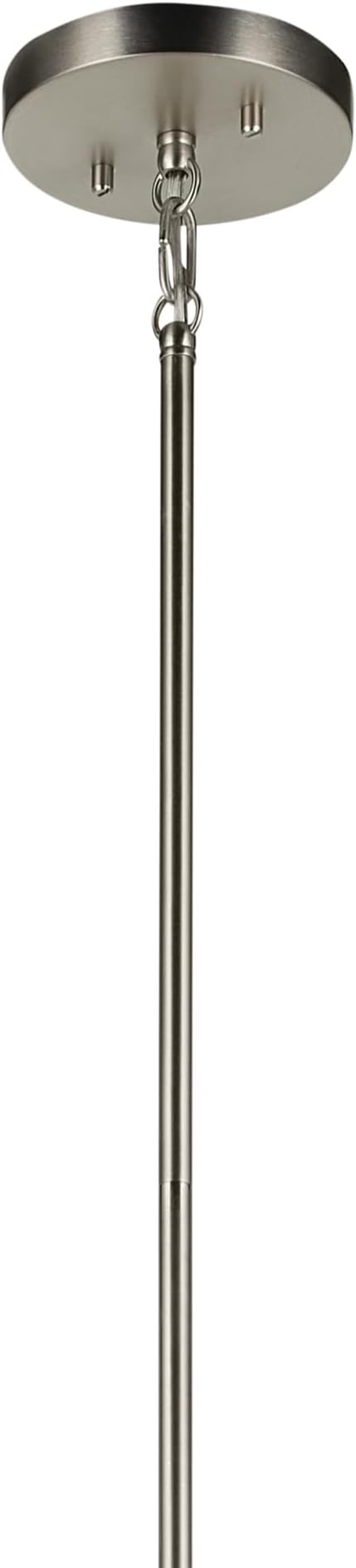 Kichler Madden 36" 8 Light Foyer Pendant in Brushed Nickel, Soft Modern Fixture, for Small Kitchen, Coffee Table, Office, Bedroom, Foyer, (36" x 20"), 52723NI