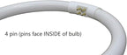 5.5 Inch Outside Diameter,T4 12W 6400K Circular Fluorescent Bulb,Replacement for Conair Round Makeup Mirror