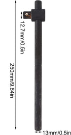 1/2" T-Handle Sliding Wrench Breaker Bar, 9.84 Inch Heavy Duty Steel Drive Socket Hand Tool, Gifts for Men & Dad