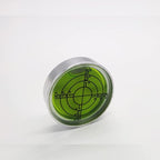 Aluminium High Precision Horizontal Leveler Bead Bubble Level Tool Circle Round Diameter 1.2 Inch 30mm (Silver,Green)