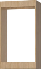 Double Hanging Closet Unit, Modular Closet System, Wood Closet System Organizer with Storage for Walk In Closets, Clothing Rack Wardrobe Closet for Hanging Clothes, Bedroom, Wood, 19.5"W