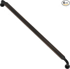 Alzassbg 6 Pack Matt Black Cabinet Handles, 11-1/3 Inch(288mm) Hole Centers Arch Modern Cabinet Pulls Kitchen Cabinets Hardware for Cabinets and Drawers AL3503MB