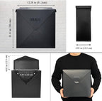 NACH Mailboxes for Outside Wall Mount, 12 x 12 x 4.8 inch Antique Copper Mail Boxes for House Outside, Waterproof Mailboxes for Outside - Chicago Style Mail Box