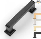 10 Pack 3 Inch Matte Black Cabinet Pulls - Kitchen & Dresser Handles