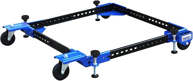 SOONTOOLS Universal Mobile Base with Swivel Wheels, 400 lbs Capacity, Adjustable Heavy Duty Mobile Base, Industrial Rolling Tool Stand for Large Tools, Machines, Bandsaw, Power Tools