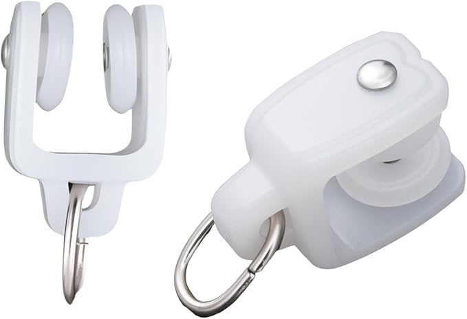 Bendable Ceiling Curtain Track White Pulley 20pcs