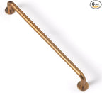 Goo-Ki 6 Pack Champagne Copper Cabinet Drawer Pulls Kitchen Hardware - 6.3"(160mm) c-c Bar Pull Dresser Handles for Cupboard Bathroom Closet Wardrobe