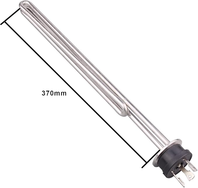DERNORD 240V 6500W Tri-clamp Foldback Heating Element Stainless Steel Immersion Water Heater with 3-Wire Electrical Locking Plug (1.5 Inch Tri clamp)