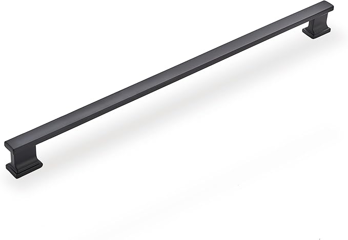 6 Pack 13.6 Inch Length|12.6 inch(320mm) Hole Center Matte Black Kitchen Cabinet Handles, Cabinet Long Pulls Kitchen Cabinet Hardware, Cupboard Pulls, Drawer Handles