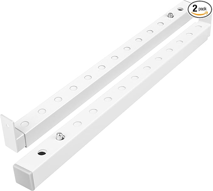 Adjustable Window Security Bars (Steel), Window Locks Bars Inside for Prevent Burglary, Window Stoppers for Vertical/Sliding Windows, Window Safety Bars Extends from 16.3-29.3 Inch(2 pcs)