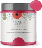 Country Chic All-in-One Chalk Paint for Furniture, Cabinets, Home Decor, Eco-Friendly, Matte Finish, Built-In Primer & Top Coat for Wood, Metal - Raspberry Sorbet (Pink) - 8 oz (237 ml)